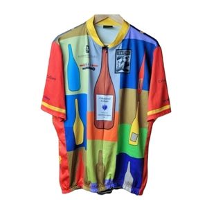 Vicci Aussie Men's Short Sleeve 3/4 Zip Cycling Jersey Cycle Napa Valley. 2XL